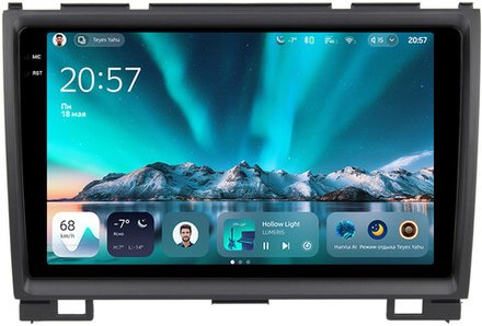Магнитола для Great Wall Hover H3, H5 (круглые воздуховоды) - Teyes CC4 монитор 9.2" 2K QLED на Android 14, Snapdragon 680, DSP, CarPlay, 4G SIM-слот