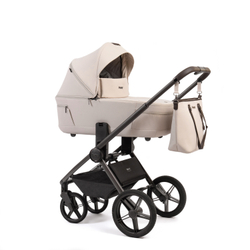 Peppy Коляска детская Monaco thermo 2 в 1 Beige (бежевый), рама серо-коричневая