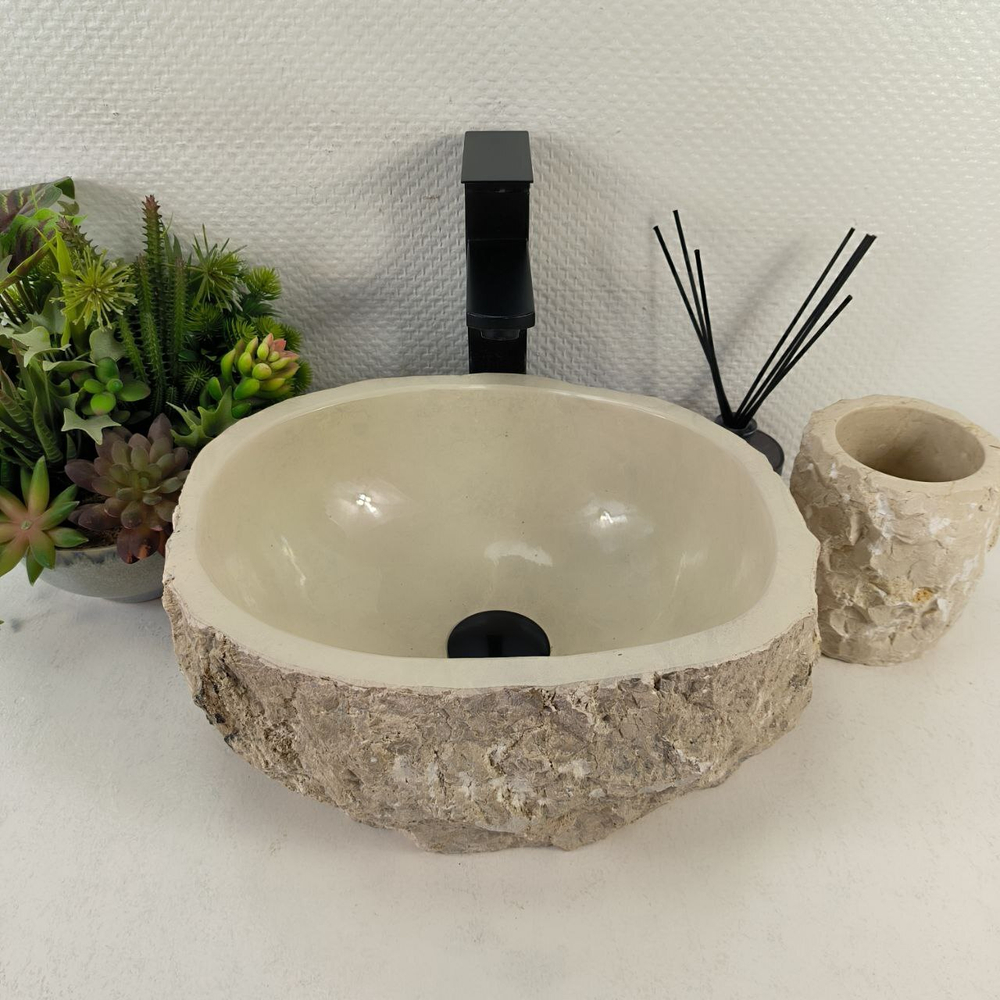 Раковина из мрамора Erozy Cream EM-65572 35*30*15 0868