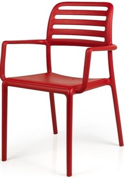 Кресло Costa пластиковое красное Nardi Италия