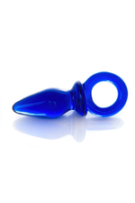 Анальный массажер из стекла Sexus Glass (Цвет: Синий)