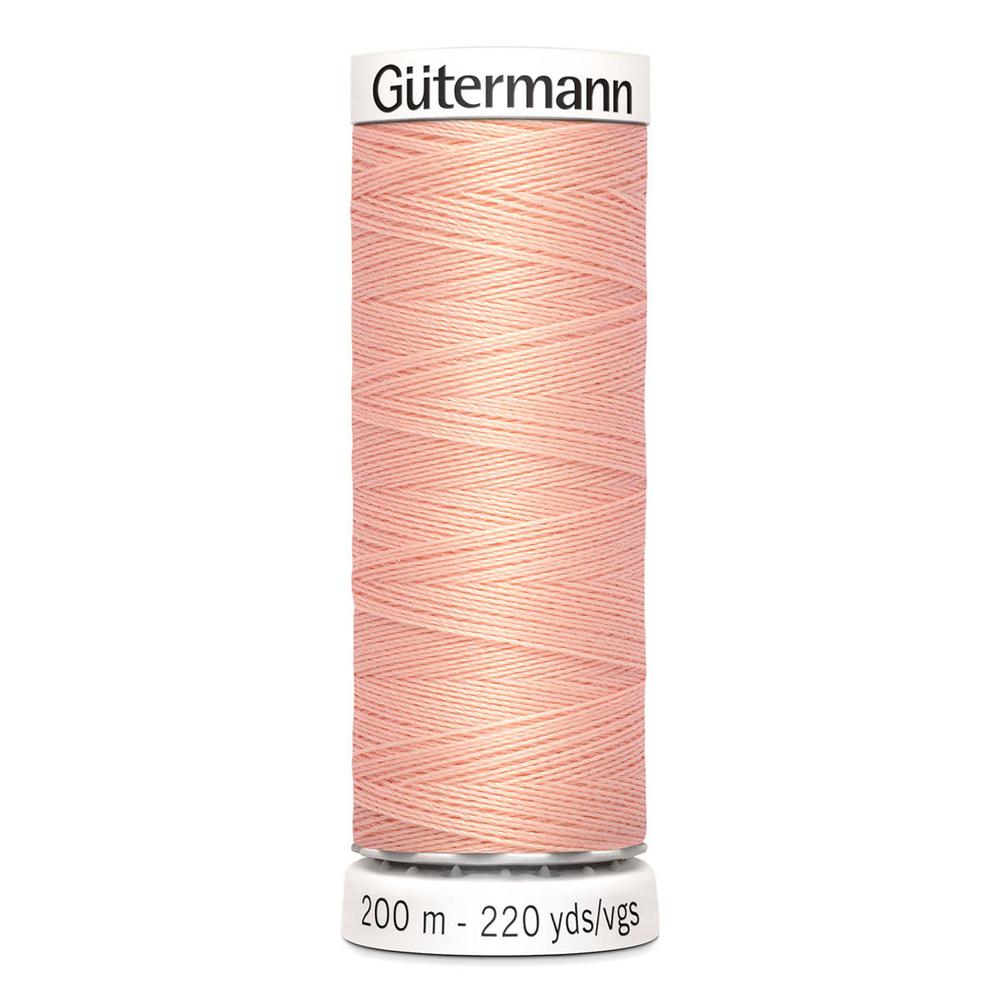01 Нить Sew-All 100/200 м для всех материалов, 100% полиэстер Gutermann 748277 (165 жемчужно-персиковый)