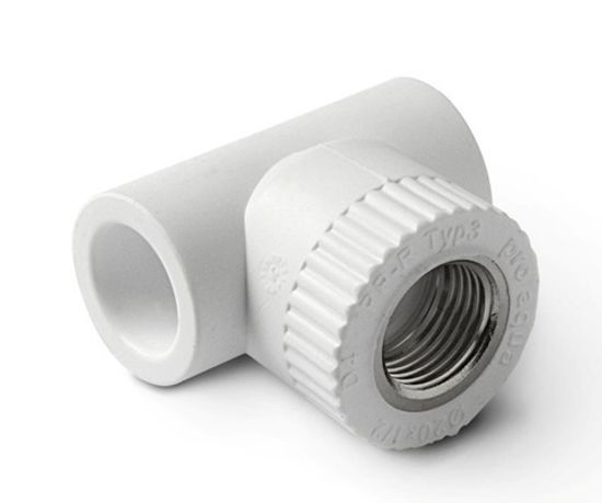 Тройник полипропиленовый (ПП) 32х1/2" ВР комбинированный