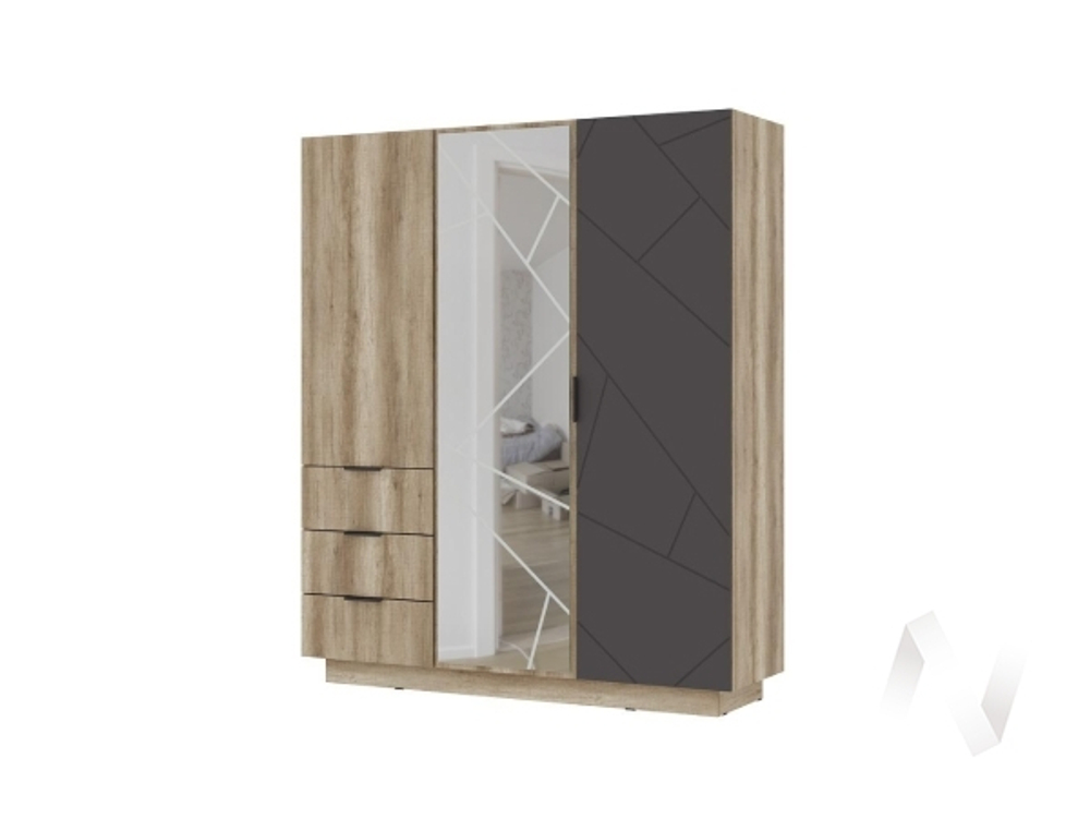 Шкаф 3-х створчатый ШК 01 МС Даллас