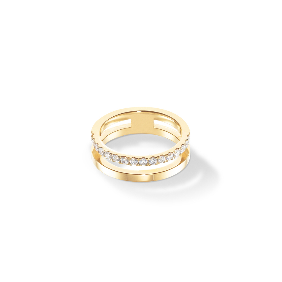 Кольцо Coeur de Lion Crystal-Gold 0136/40-1816 60