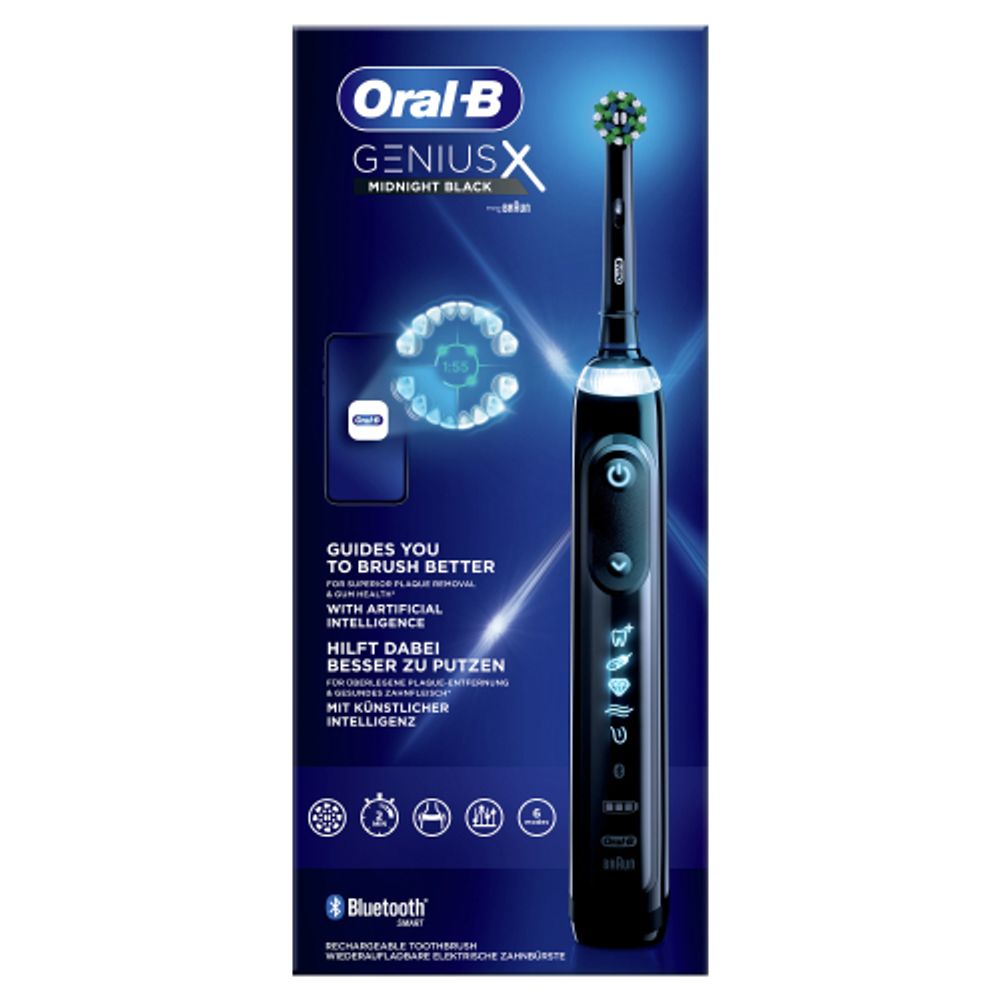 Электрическая зубная щетка ORAL-B GeniusX 20000 D706.513.6 Midnight black тип 3771