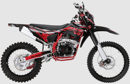 Кроссовый мотоцикл BSE Z10 Red Black (055)