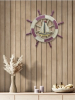 Декор для дома на стену "Штурвал" 43 см