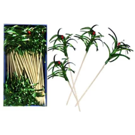 Бамбуковые шпажки с пальмами