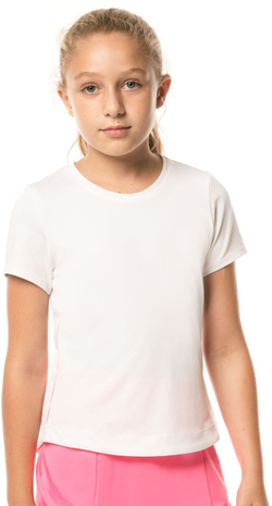 Футболка для девочки Lucky in Love Core Dynamic High-Low S/S Girls - White