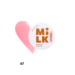 Бескислотный холодный гель для моделирования и укрепления Milk Modeling cool gel 07 Cheeks 15г