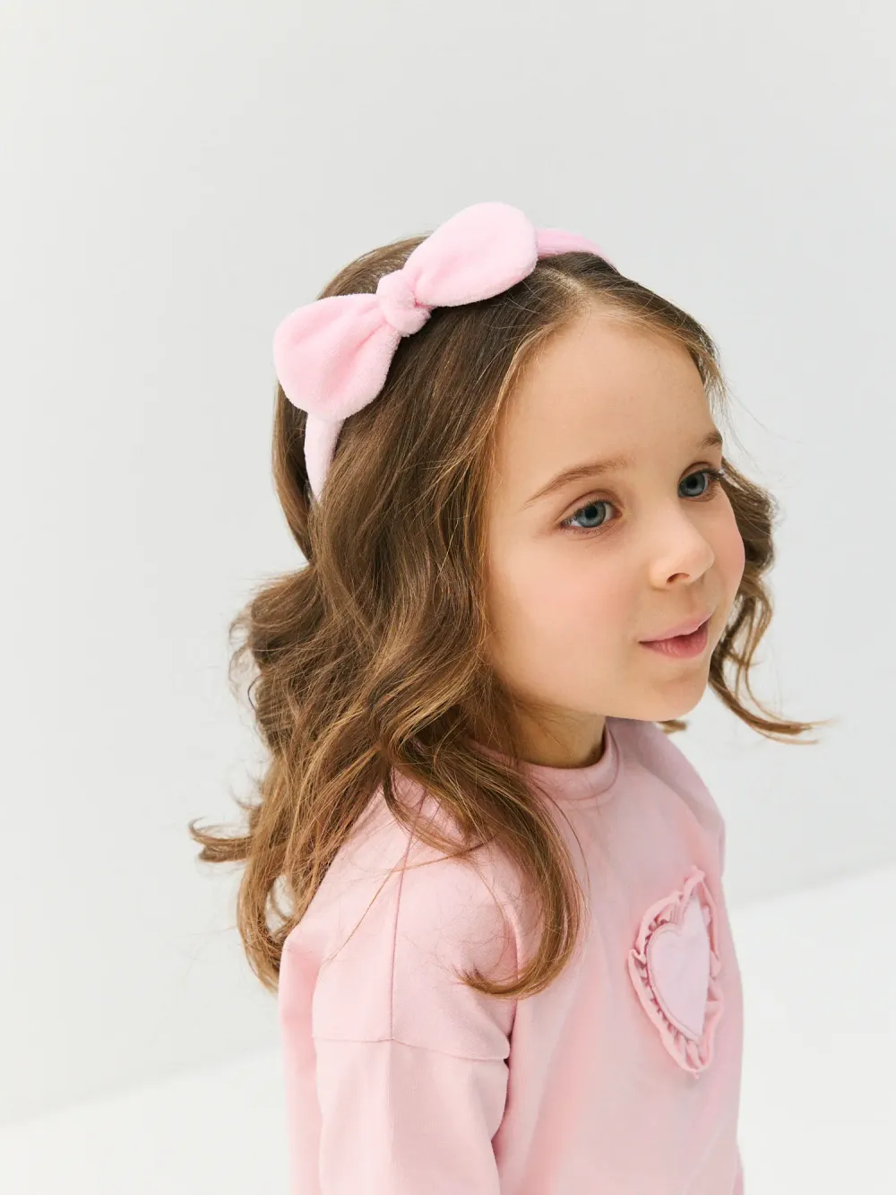 Ободок из велюра "Розовый" 0+