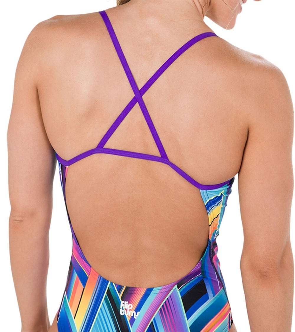 Купальник женский спортивный Speedo Fizz Bounce Single Crossback