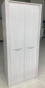 Шкаф 2-х створчатый Монако ШК-37 ясень белый