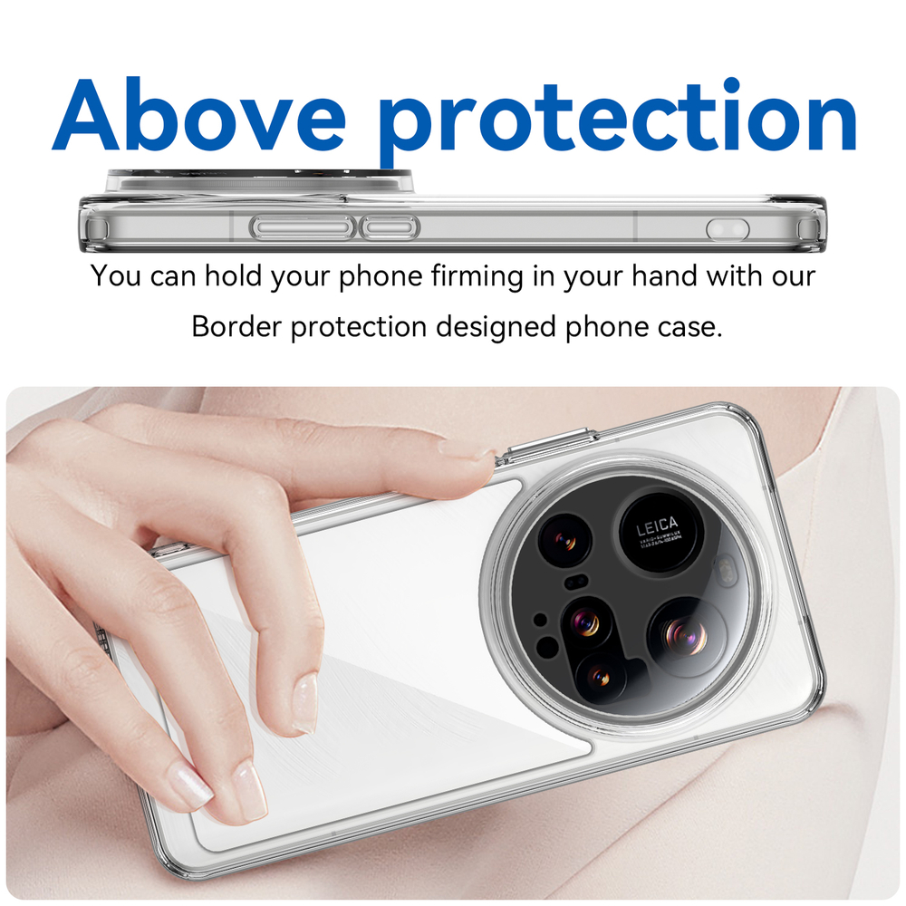 Прозрачный чехол с усиленными рамками для Xiaomi 15 Ultra, увеличенные защитные свойства