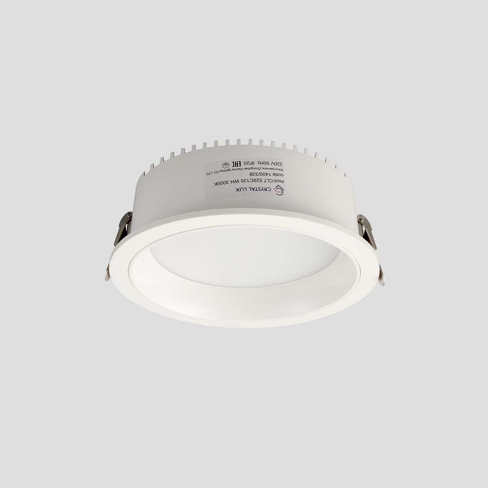 Светильник встраиваемый Crystal Lux CLT 529C135 WH 3000K