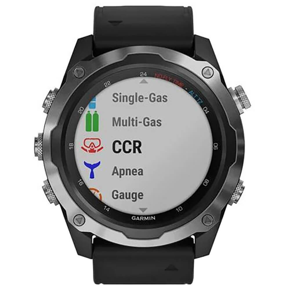 Умные часы Garmin Descent Mk2 стальные с черным ремешком 010-02132-10