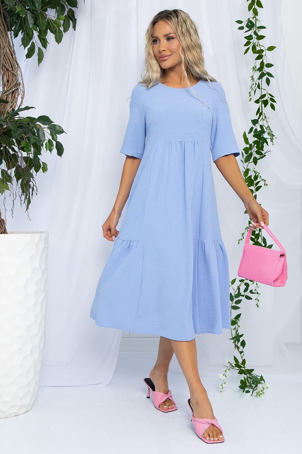 Платье Воздушный поцелуй (голубое) П13093-18М LT Collection