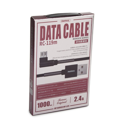 USB cable micro 1m (RC-119m) (Ranger series-remax) black