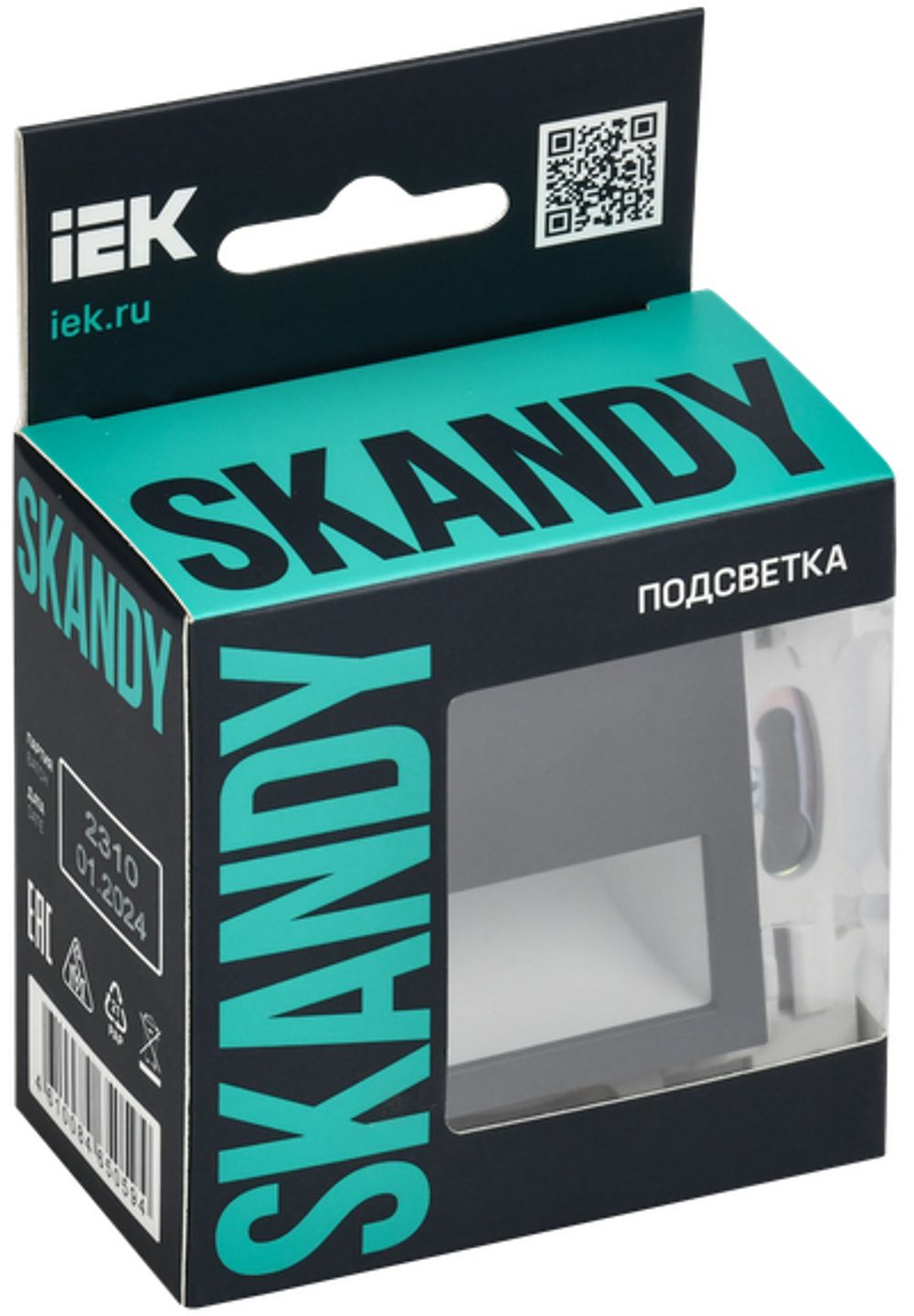 SKANDY Подсветка LED встраиваемая SK-L01T титан IEK