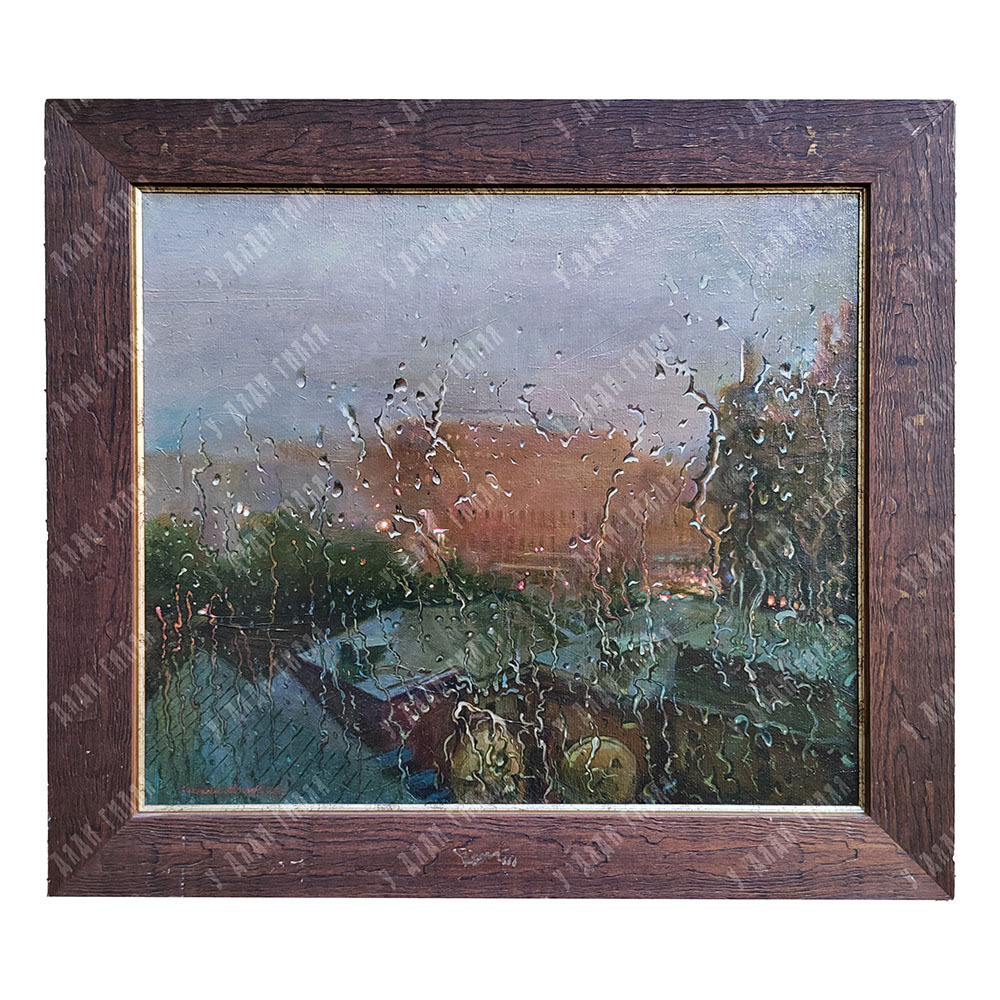 Мочалов В. Г. (р.1947). «Дождь». Масло. 2014 г.