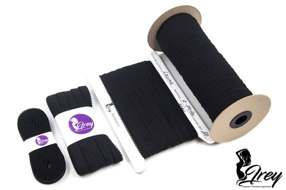 170 К-94/9 Резинка ажурная Lauma 9 мм, черный 170