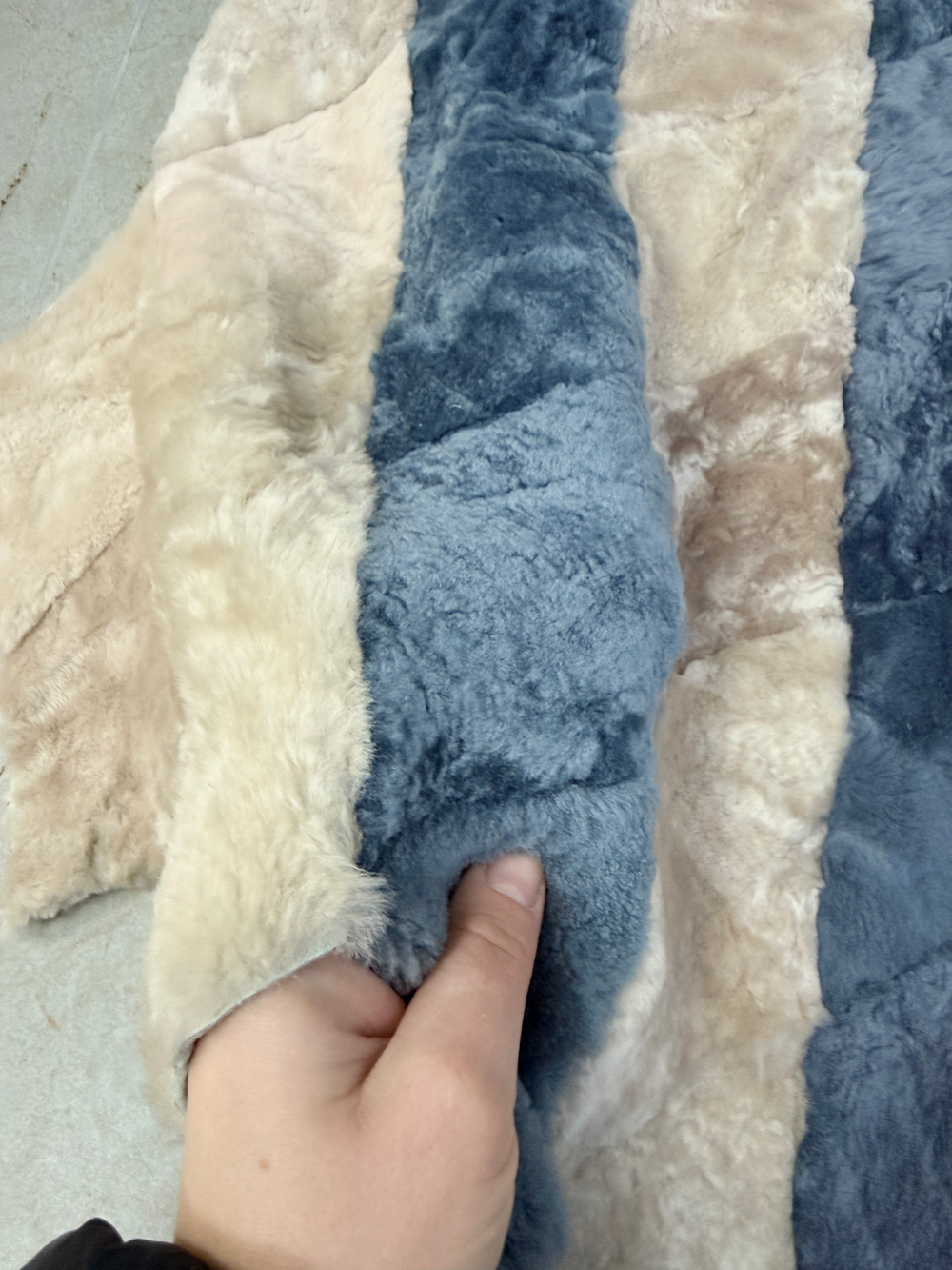 Меховой Коврик прикроватный накидка на кресло из овчины