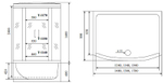 Душевой бокс Timo Standart 170x88 T-1170 с гидромассажем