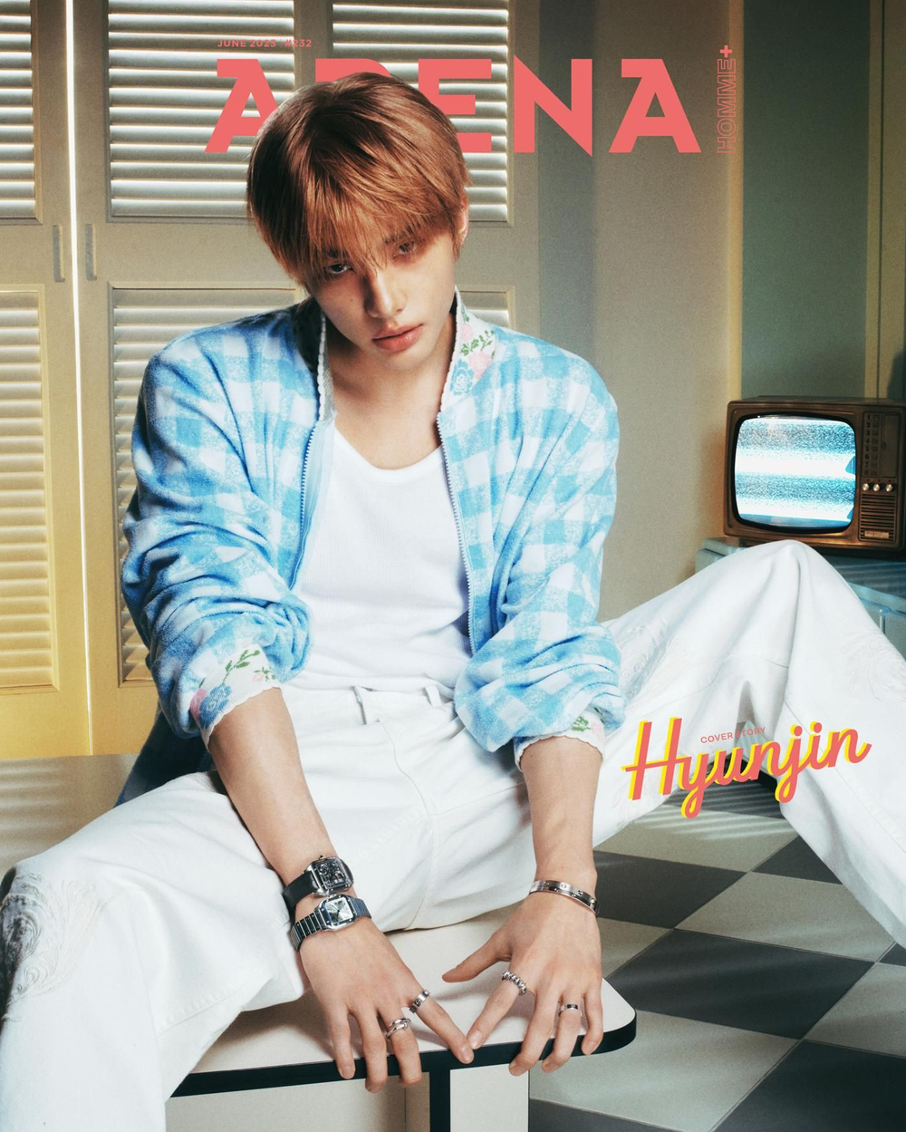 публикация ARENA HOMME - 2025.06 STRAY KIDS HYUNJIN B Type