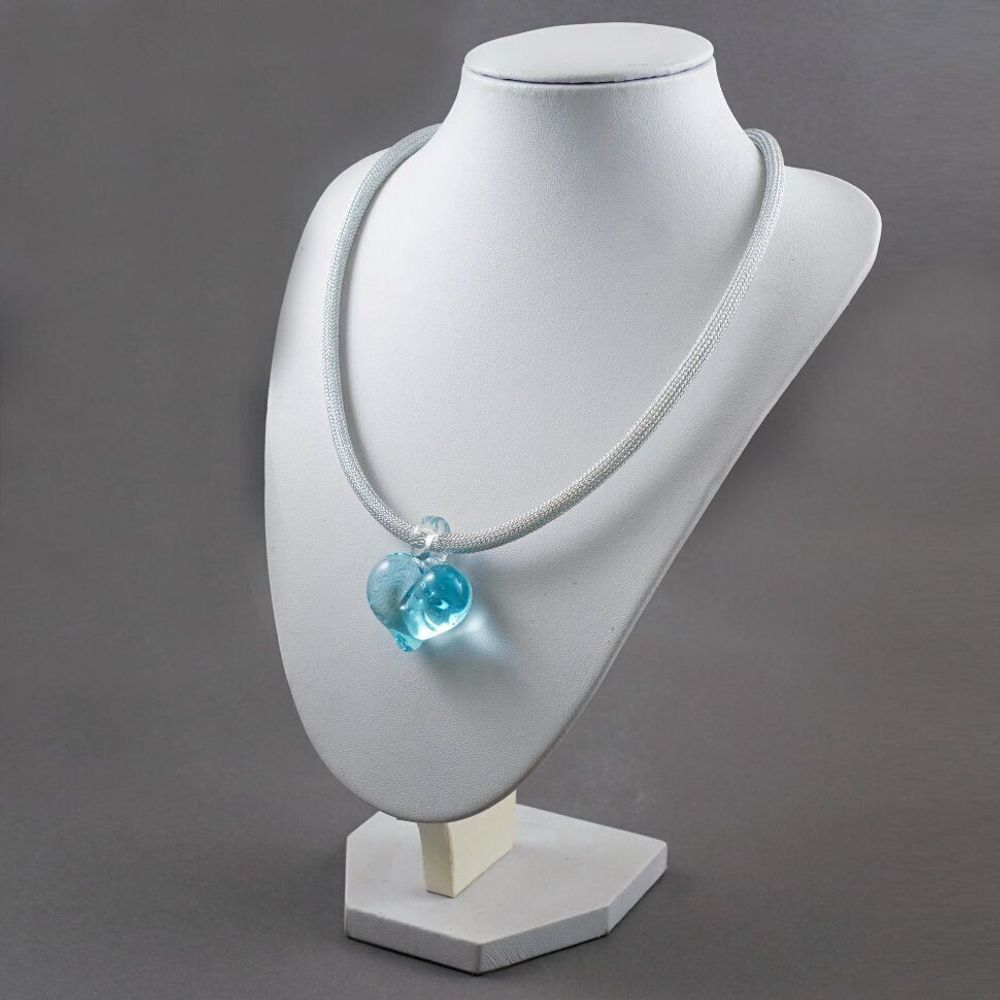 Кулон Сердце голубое Кулон Сердце голубое