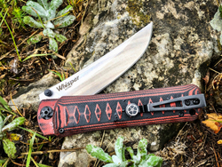 Складной нож Whisper D2 StoneWash Red