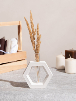 Статуэтка Пара с сердцем и Ваза 6 граней с колбой