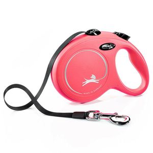 Поводок-рулетка Flexi New Classic L (до 50 кг) лента 5 м красная