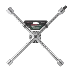 Ключ балонный крестовой 17-19-21''-22 с 1/2''адаптером RockForce##Rock FORCE RF-681B400