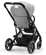 Коляска 3 в 1 Cybex Balios S Lux BLK и автокресло Aton B2 i-Size Volcano Black с базой isofix Base One Lava Grey с дождевиком