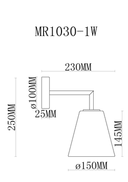 Бра MyFar Stiven MR1030-1W