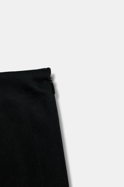 ZARA КОМБИНИРОВАННАЯ ЮБКА — ZW COLLECTION, ЧЕРНЫЙ/БЕЛЫЙ