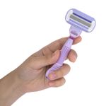 Бритвенный станок многоразовый женский, 4 лезвия, 2 кассеты, плавающая головка, X-ONE (ИКС-УАН), 700018