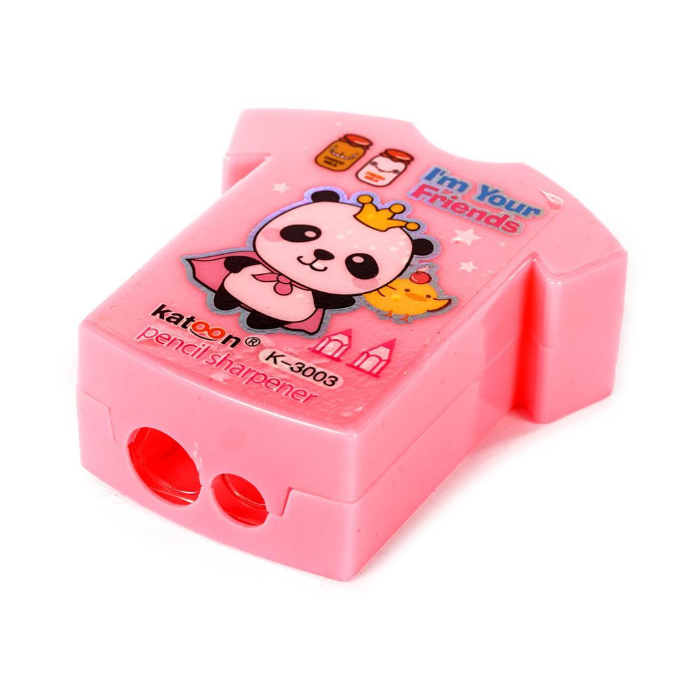 Точилка "Футболка с пандой", 2 отверстия, 1 шт.