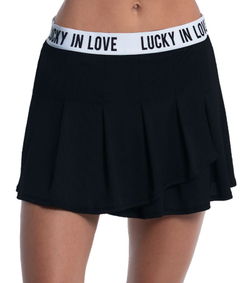 Теннисная юбка Lucky in Love Core Let's Get It On Skirt - black