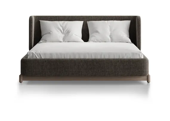 Кровать Basic спальное место 140*200 см (коричневый, рогожка)