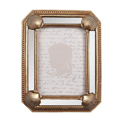 Фоторамка "Ракушки" малая 9x2x12 см (Фото 6x9 см) Поликерамика