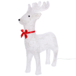 Фигура светодиодная «Белый оленёнок» 34*16*50 см, 50 ламп LED, авторежим, 220V, Белый