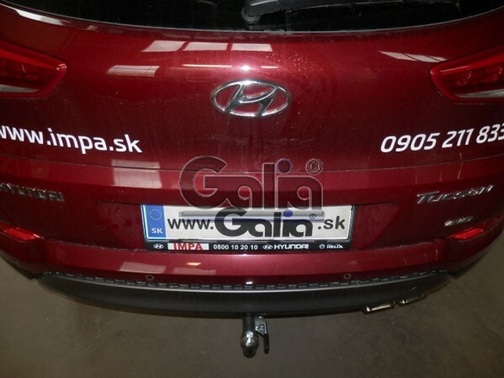 Фаркоп оцинкованный Galia H095A для Hyundai Tucson дорестайл 2015-2018, Kia Sportage 4 дорестайл 2015-2018(паспорт и сертификат в комплекте)(без электрики)