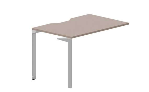 Стол 118х78х75см (эргономичный вырез) - приставной элемент