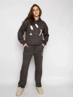 Спортивный костюм утепленный с капюшоном