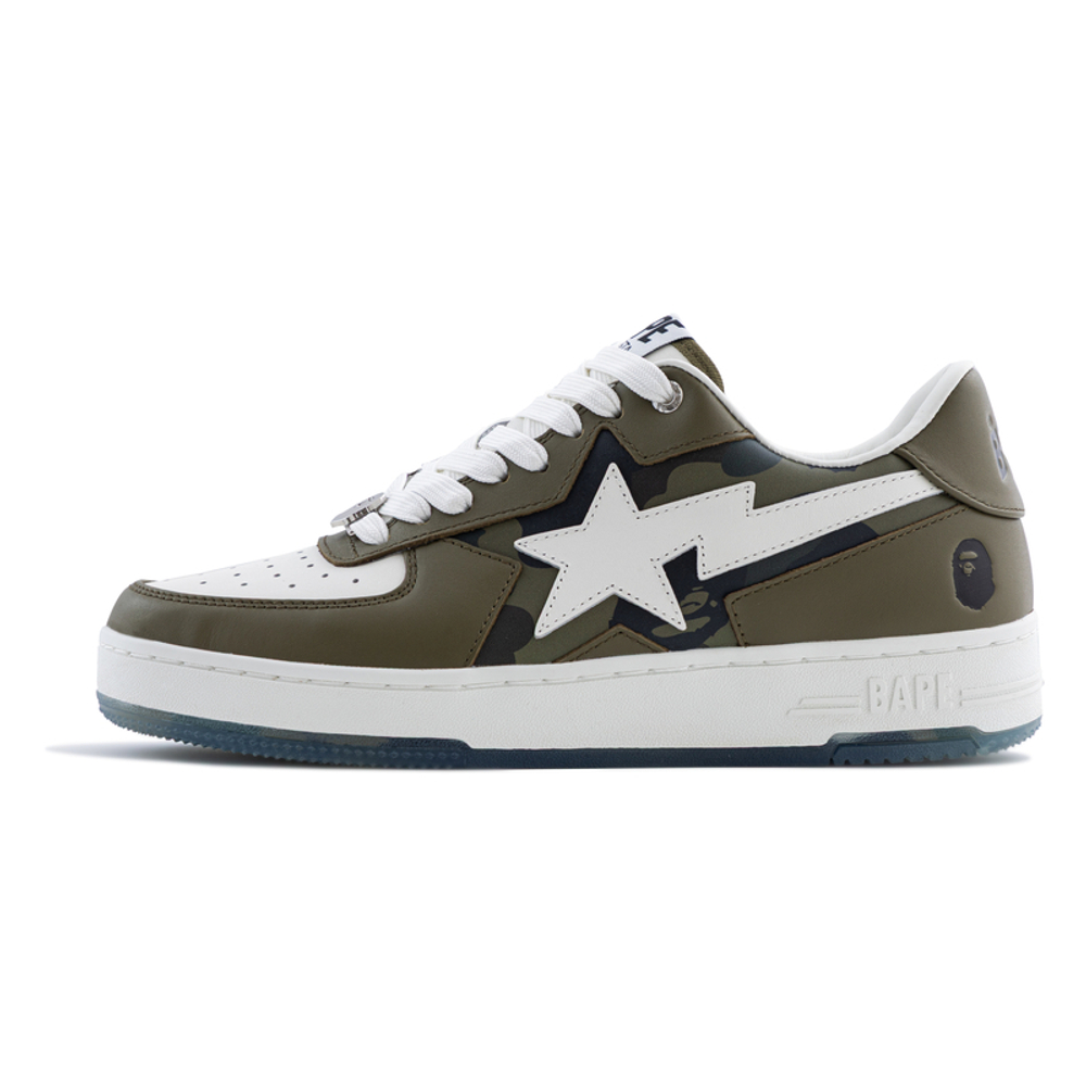 A Bathing Ape Bathing Ape A Bathing Ape Sta Star Camouflage Sneakers зеленый