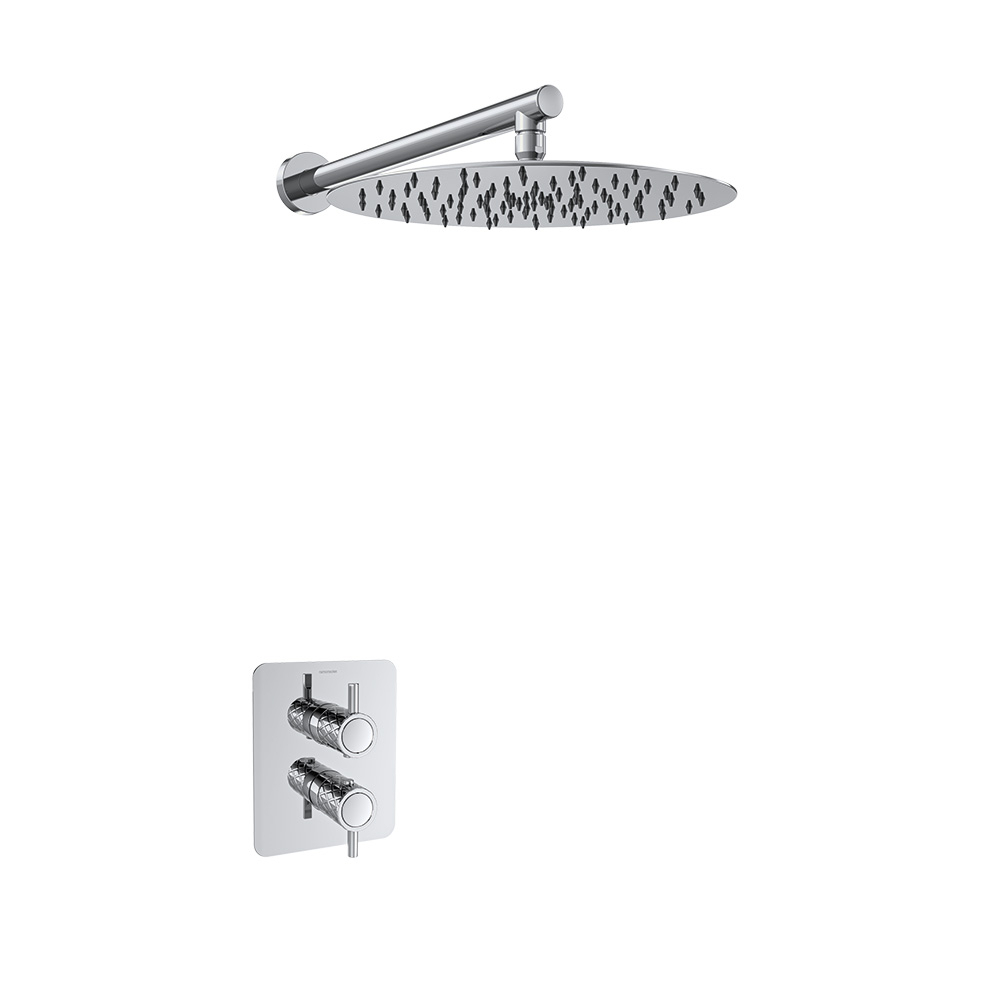 Встраиваемый термостатический смеситель для душа на 1 выход с тропическим душем ODISEA JOYA K5924023