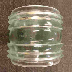 Линза Френеля 166/11 прозрачная - стекло цилиндр ребристый бесцветный для судового ходового сигнально-отличительного фонаря