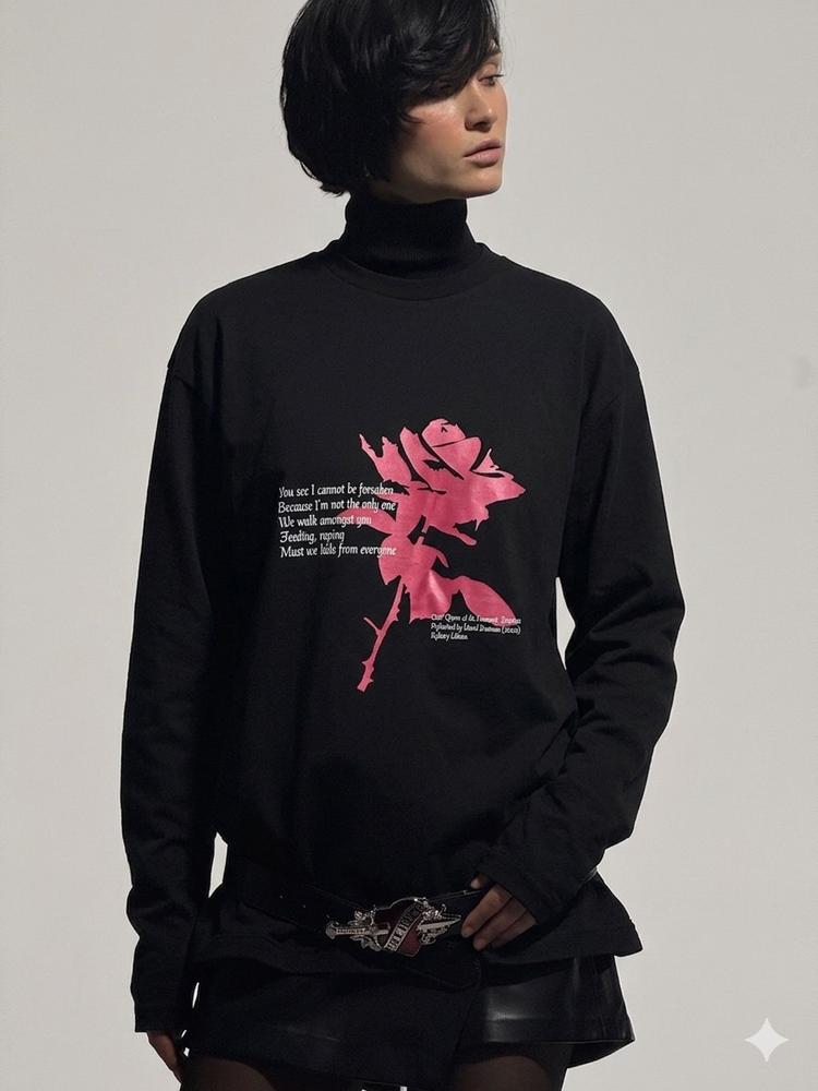 Лонгслив Покинутый/Forsaken, черный